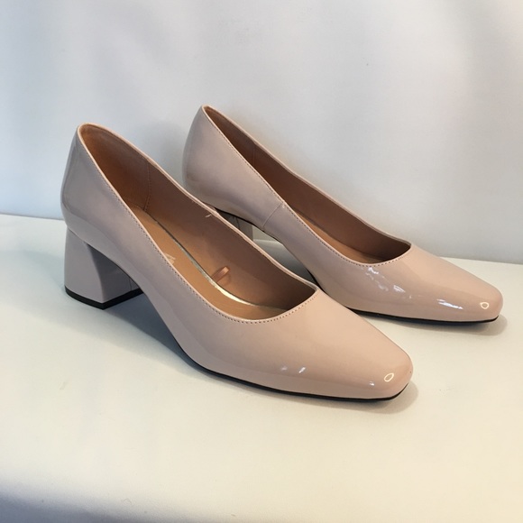 Zara Shoes - ZARA Trafaluc Patent Leather Block Heels